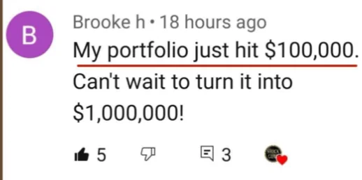 Real testimonial screenshot